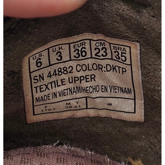 Skechers Womens Cleo Honeycomb Flats Size 6 Taupe Woven Stretch Cushioned 44882 - Picture 12 of 13